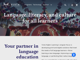 'vistahigherlearning.com' screenshot