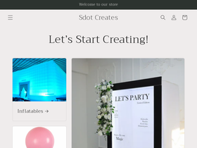 sdotcreations.com homepage screenshot
