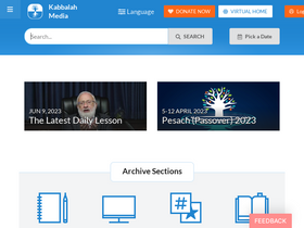 'kabbalahmedia.info' screenshot