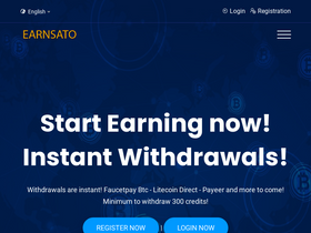 'earnsato.com' screenshot