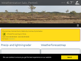 'nordicweather.net' screenshot