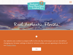 'bradentongulfislands.com' screenshot