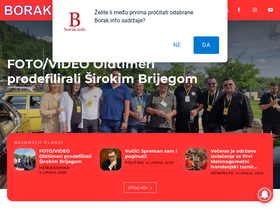 'borak.info' screenshot