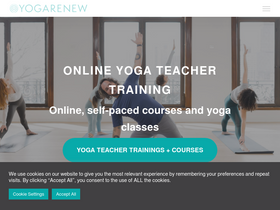 'yogarenewteachertraining.com' screenshot