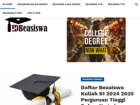 'idbeasiswa.id' screenshot