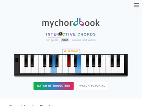 'mychordbook.com' screenshot
