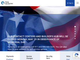 'texasgasservice.com' screenshot