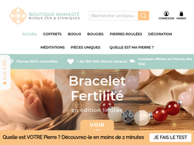 'boutique-namaste.com' screenshot