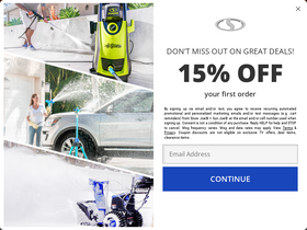 'snowjoe.com' screenshot