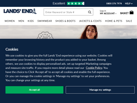 'landsend.co.uk' screenshot