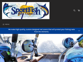 sportfishreelcovers.com homepage screenshot