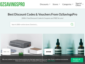 'ozsavingspro.com' screenshot