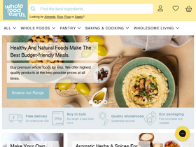 'wholefoodearth.com' screenshot