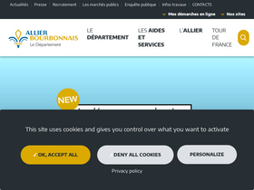 'allier.fr' screenshot