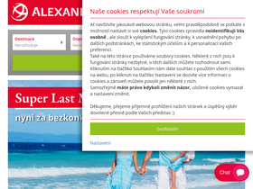 'alexandria.cz' screenshot