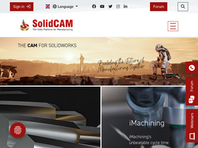'solidcam.com' screenshot