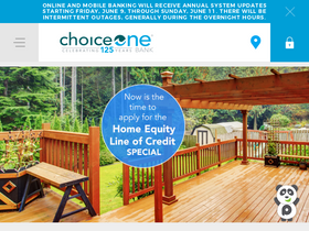 'choiceone.com' screenshot