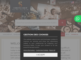 'chrono-shop.net' screenshot