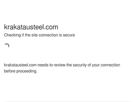 'krakatausteel.com' screenshot