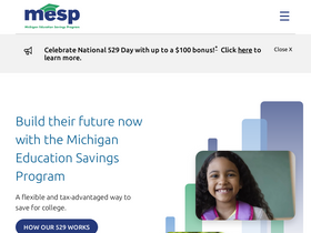 'michigan-529.com' screenshot