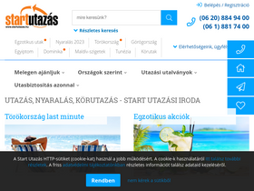 'startutazas.hu' screenshot
