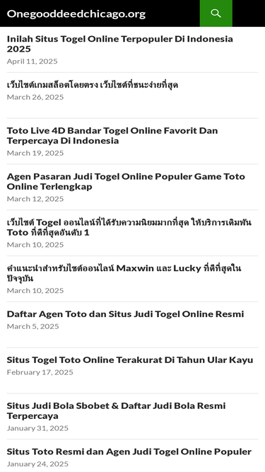 onegooddeedchicago.org