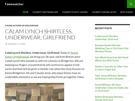 'famewatcher.com' screenshot