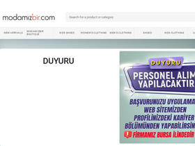 'modamizbir.com' screenshot