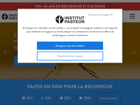 'pasteur.fr' screenshot