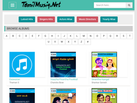 'tamilmusiq.cc' screenshot