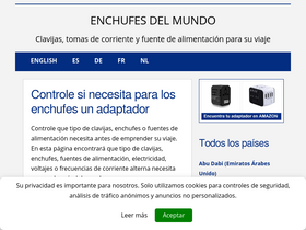 'enchufesdelmundo.com' screenshot