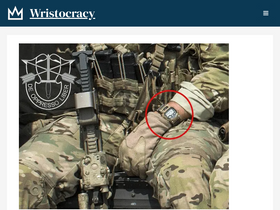 'wristocracy.com' screenshot