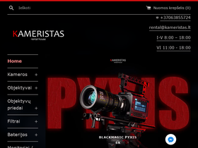 Kameristas website screenshot