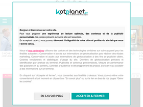 'kotplanet.be' screenshot