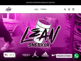 leansneaker.com homepage screenshot