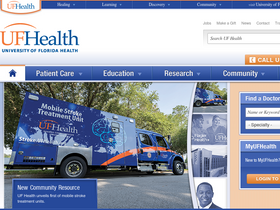 'ufhealth.org' screenshot