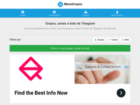 'meusgrupos.com' screenshot