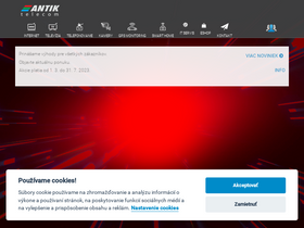'antik.sk' screenshot