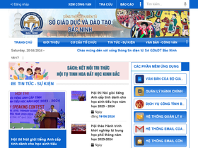 'mndinhbang2.bacninh.edu.vn' screenshot