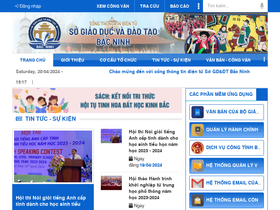 'mnnhanhoa.bacninh.edu.vn' screenshot