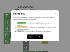 'crosswordle.com' screenshot