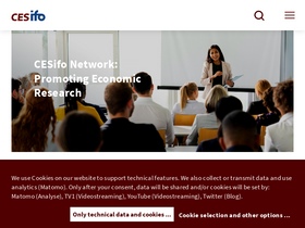 'cesifo.org' screenshot