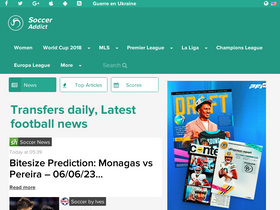 'football-addict.com' screenshot
