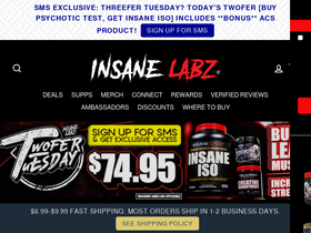 'insanelabz.com' screenshot