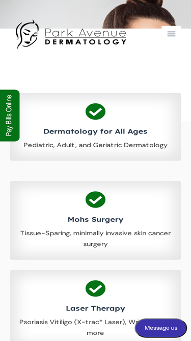 parkavedermatology.com