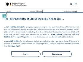'bmas.de' screenshot