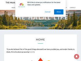 'thehalallife.co.uk' screenshot