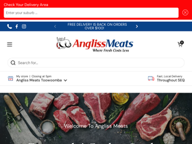 anglissmeats.com.au homepage screenshot