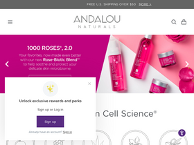 'andalou.com' screenshot