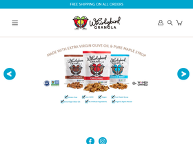 whirlybirdgranola.com homepage screenshot